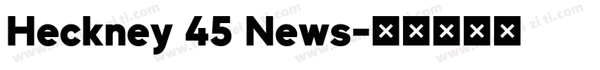 Heckney 45 News字体转换